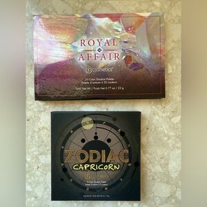 Lot of 2 BH Cosmetics Eyeshadow Palettes - Royal Affair & Zodiac Capricorn
